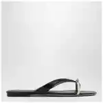 Ferragamo Mini Bow flip-flop black and powdery / regular fit