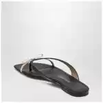Ferragamo Mini Bow flip-flop black and powdery / regular fit
