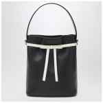 Ferragamo Bucket bag black/mascarpone with bow