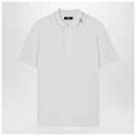 Versace White polo shirt with Medusa embroidery