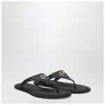 Versace Black Alia rubber sandals