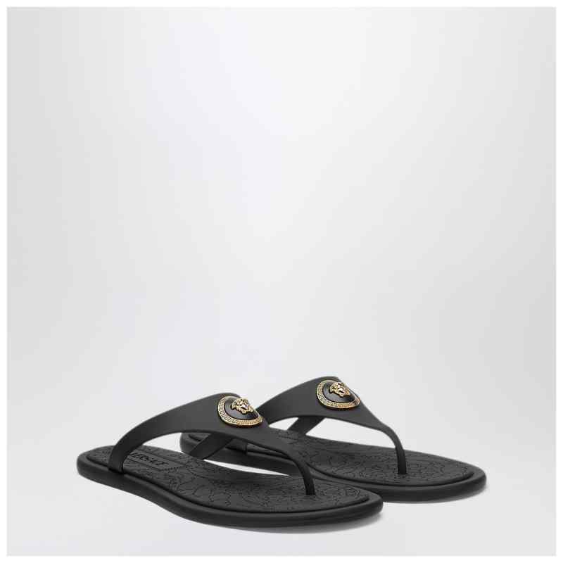 Versace Black Alia rubber sandals, theFeinheit