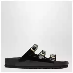 Birkenstock Slide Florida Dbuckle Exquisite lucida nera