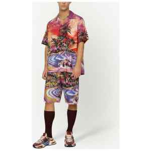 Dolce & Gabbana graphic-print bermuda shorts