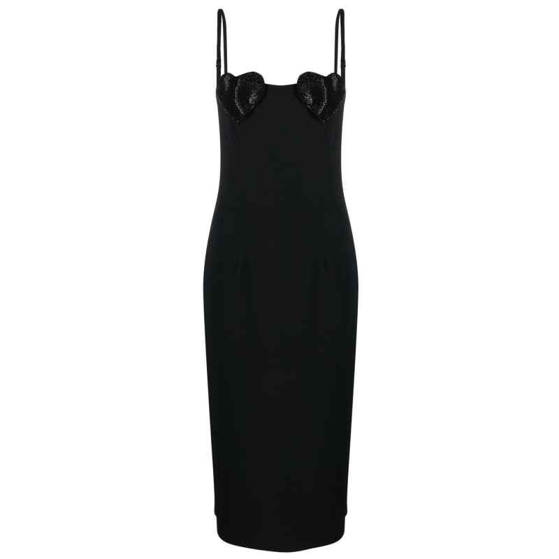 Blumarine Rhinestones embellished mini dress