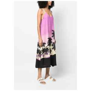 Palm Angels Sunset print midi dress