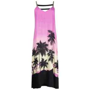 Palm Angels Sunset print midi dress