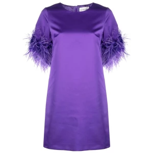 P.A.R.O.S.H. Feathered mini dress