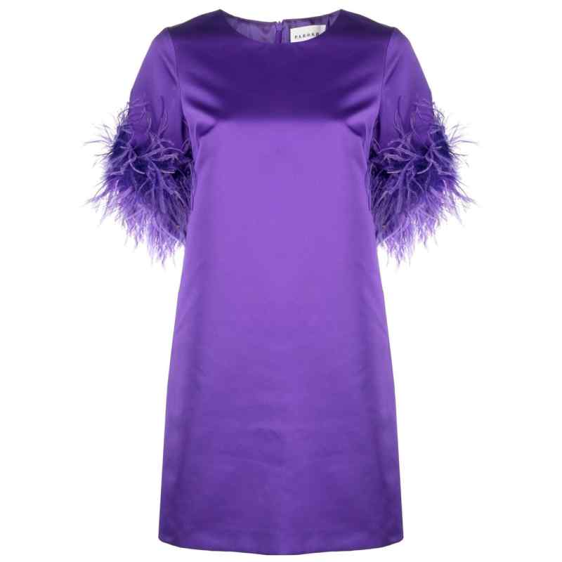 P.A.R.O.S.H. Feathered mini dress
