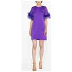 P.A.R.O.S.H. Feathered mini dress
