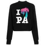 Palm Angels I Love PA cotton crewneck sweatshirt