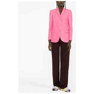 Palm Angels Cotton single-breasted blazer jacket