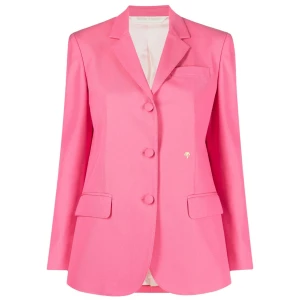 Palm Angels Cotton single-breasted blazer jacket