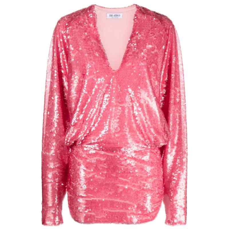 The Attico Gael sequined mini dress