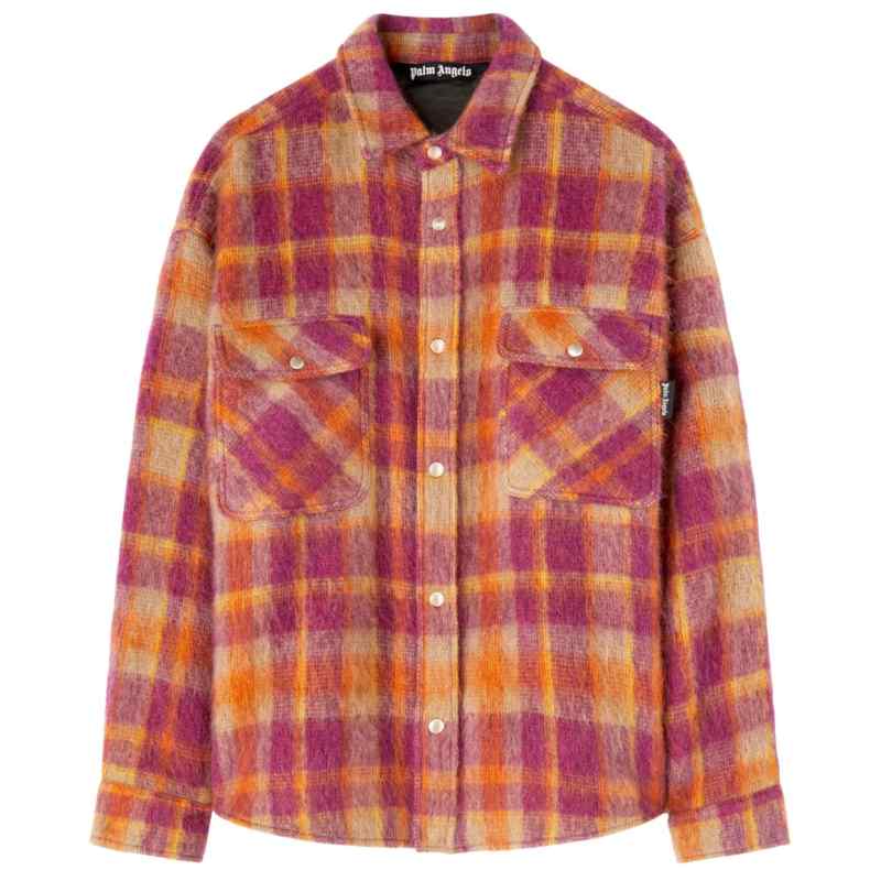 Palm Angels Checked wool overshirt