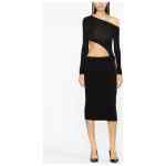 Tom Ford Zipped ribbed silk skirt