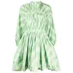 Jil Sander Fashion Plaid-check pattern mini dress