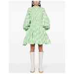 Jil Sander Fashion Plaid-check pattern mini dress