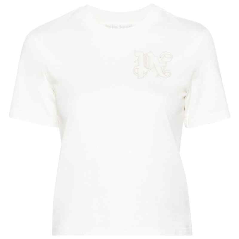 110186585-ss24-palmangelspre-pwaa044r24jer0010303 Palm Angels Logo cotton t-shirt