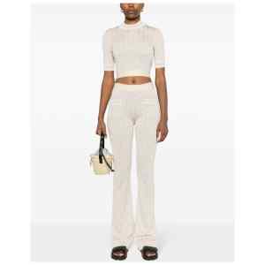 Palm Angels Monogram jacquard knit trousers