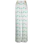 Casablanca Printed silk straight leg trousers