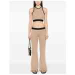 Palm Angels Logo tape knitted trousers