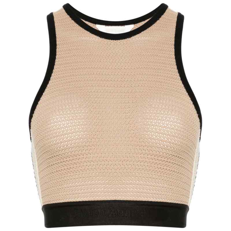 Palm Angels Knitted cropped top