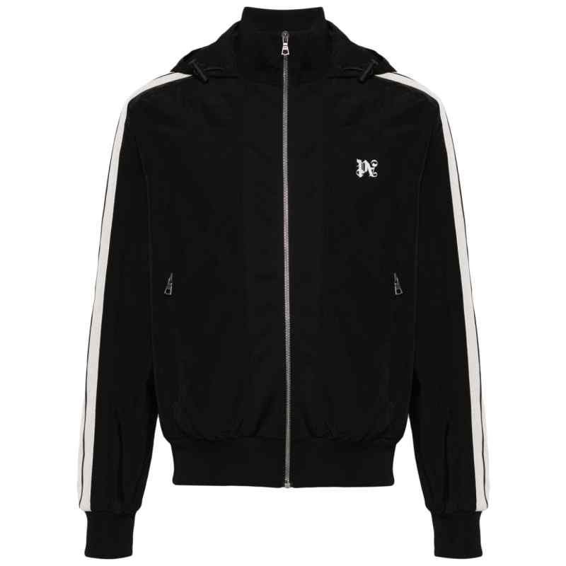 Palm Angels QR code front zip fastening Monogram track jacket