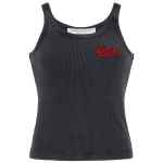Alessandra Rich Logo ribbed cotton tank top