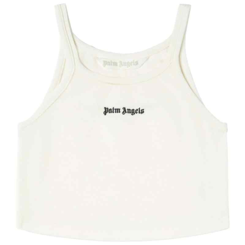 110207506-ss24-palmangelsmain-pwad060s24fab0020310 Palm Angels Top White