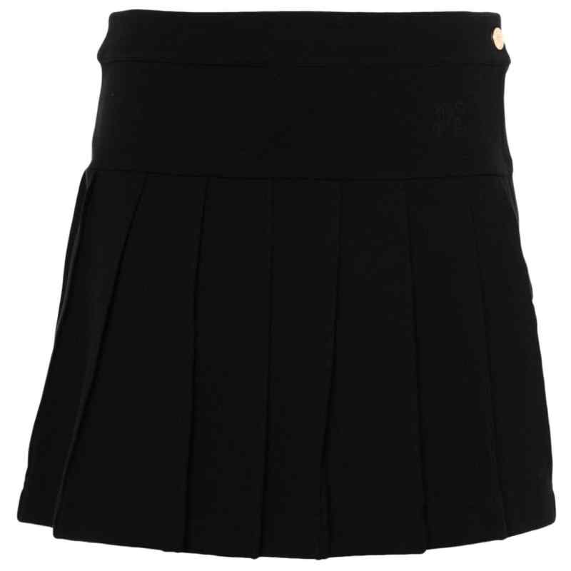 Palm Angels Monogram pleated skirt