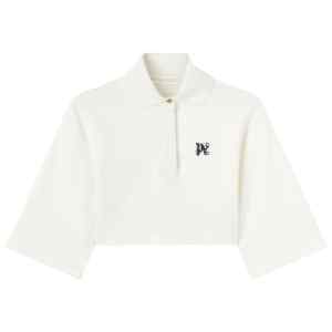 Palm Angels Monogram cropped polo shirt