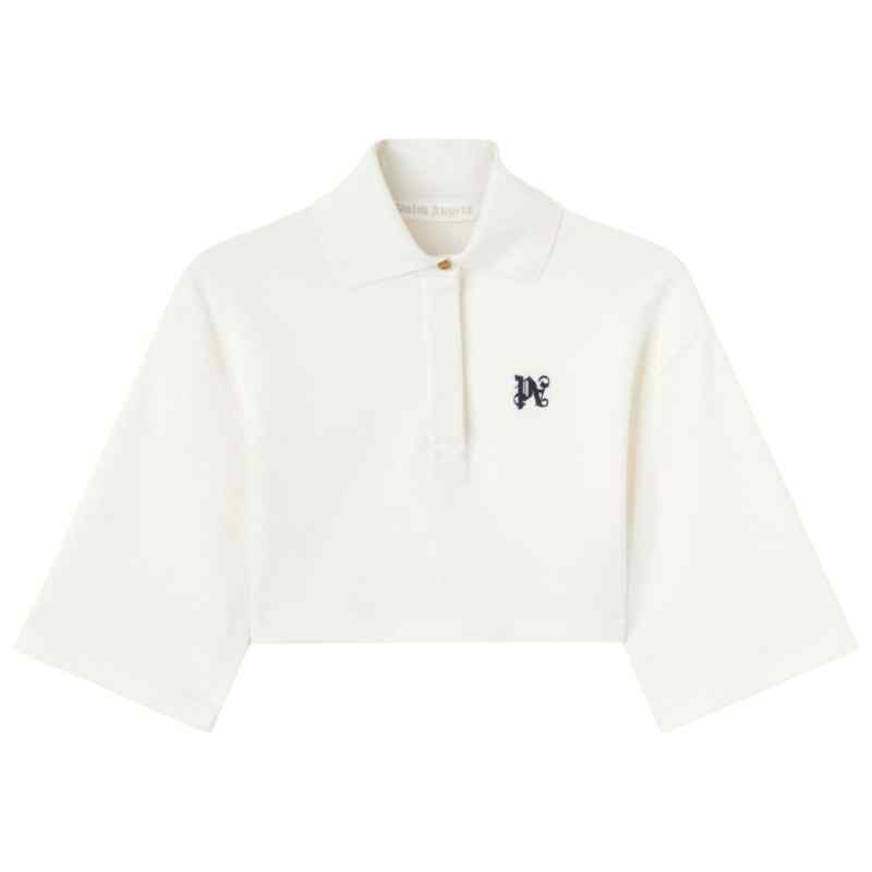 110207537-ss24-palmangelsmain-pwgb012s24fab0010310 Palm Angels Monogram cropped polo shirt
