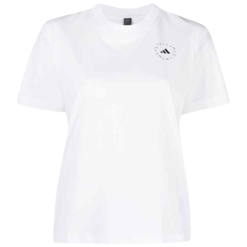 110225878-fw24-adidasbystellamccartneypre-hr9167white Adidas By Stella McCartney Logo sporty t-shirt