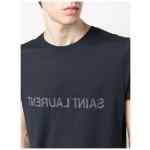 Saint Laurent Reverse logo-print cotton T-shirt
