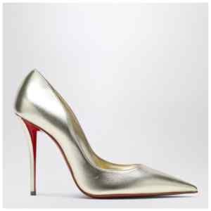 Christian Louboutin Miss Z pumps in silver laminated nappa leather