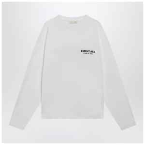Fear of God Essentials White long-sleeve T-shirt with logo print