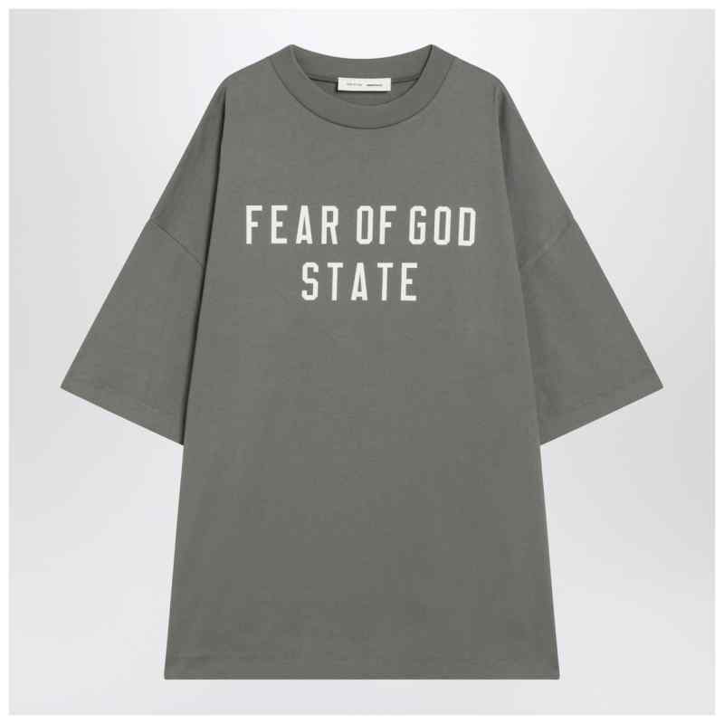 Fear of God Essentials Moss-colored 90&rsquo;s cotton T-shirt, theFeinheit