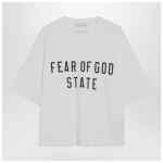 Fear of God Essentials White crewneck T-shirt with logo