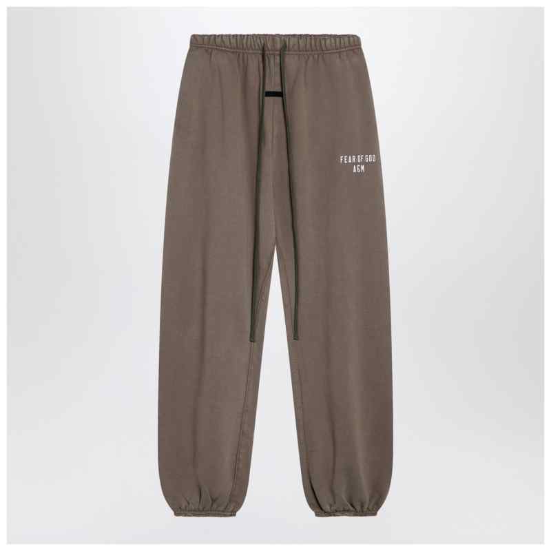 Fear of God Essentials Military green jogging trousers with logo, theFeinheit