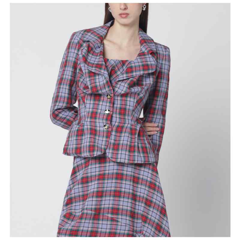 Vivienne Westwood Drunken jacket with tartan pattern Vivienne Westwood Drunken jacket with tartan pattern, theFeinheit