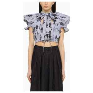 Vivienne Westwood Cotton bow and shoulder top