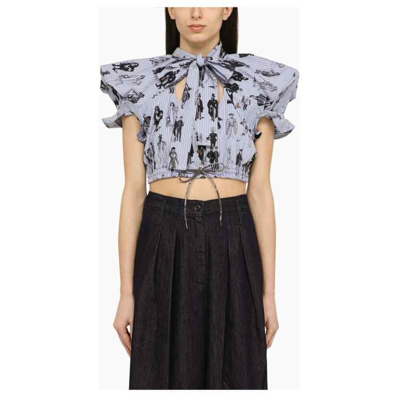Vivienne Westwood Cotton bow and shoulder top, theFeinheit