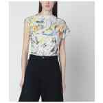 Vivienne Westwood Hebo asymmetric T-shirt with Wonderland print