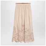 ZIMMERMANN Wylie cream colored midi skirt
