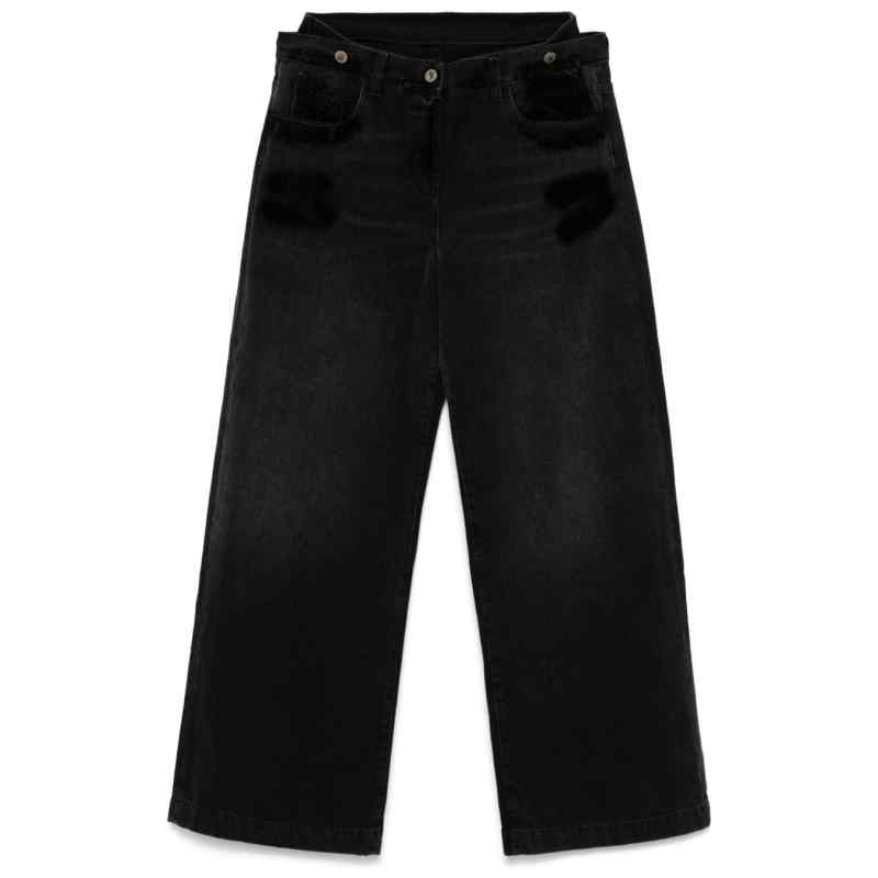 The Attico Wide-leg denim jeans