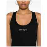 Palm Angels Logo ribbed tank top