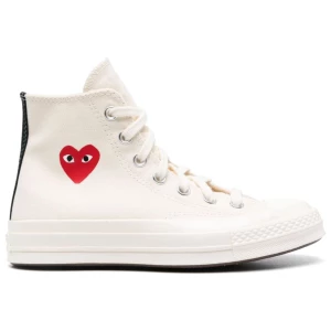 Comme Des Garcons x Converse Sneakers PLAY Chuck 70 "Cream"