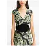 Tory Burch U-neck cap sleeves mid-length Printed midi dress