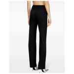 Diesel Oval D logo plaque high-waisted Wool blend trousers